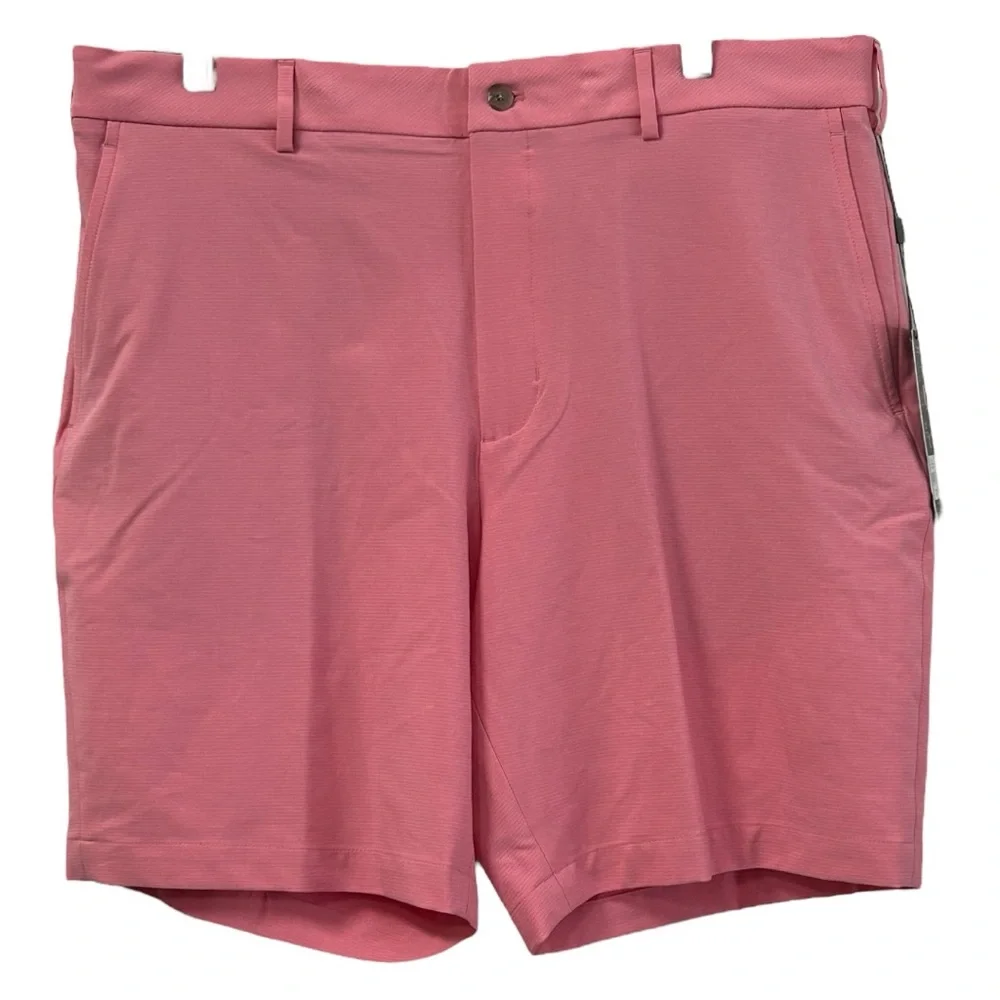 Walter Hagen‎ NWT Men's Performance Pink Flat Front Golf Shorts Sz 38